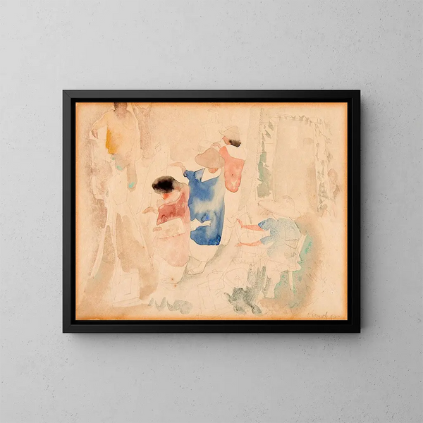 Esquisse d'artistes - Charles Demuth — kehystetty taideteos seinällä