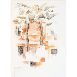 Charles Demuth - Bermuda Houses Seen Through Trees.webp