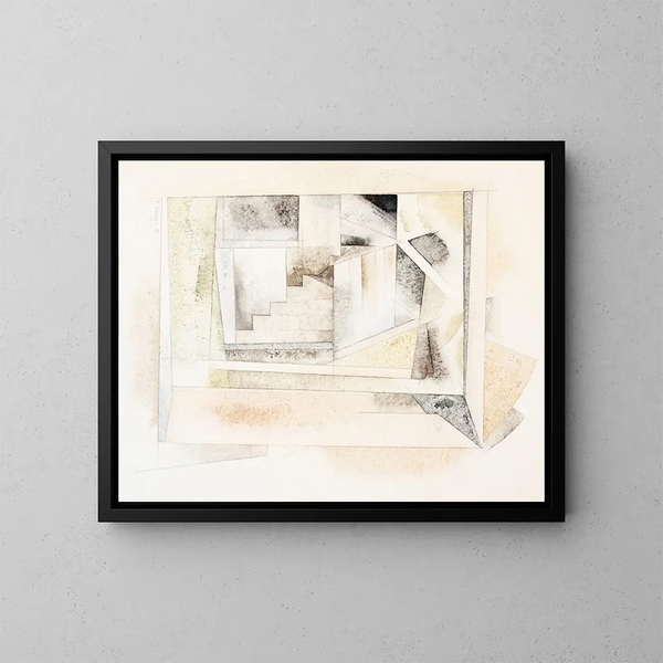 Escalier des Bermudes - Charles Demuth — kehystetty taideteos seinällä