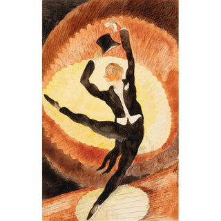 Charles Demuth - In Vaudeville Acrobatic Male Dancer with Top Hat.webp