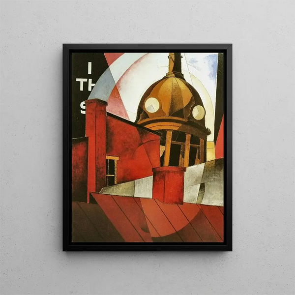 Tervetuloa kaupunkiimme - Charles Demuth — kehystetty taideteos seinällä