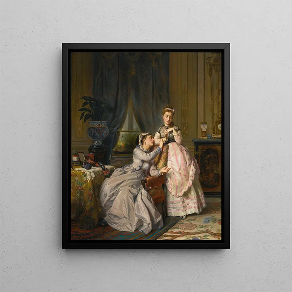 Sœurs - Charles Édouard Boutibonne — kehystetty taideteos seinällä