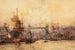 Tower Bridge, Lontoon satama - Charles Edward Dixon — näkymä teoksesta
