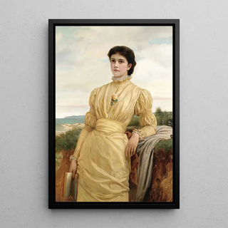 Charles Edward Perugini - The Lady In The Yellow Dress.webp