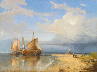 Charles Euphrasie Kuwasseg - UNLOADING THE CATCH.webp
