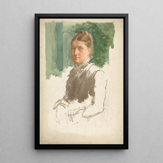 Charles Fairfax Murray - Portrait Study of a woman.webp