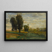 Auversin maalaus, Plumets - Charles François Daubigny — kehystetty taideteos seinällä