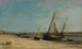 Veneet rannalla Étaplesin rannikkolla - Charles François Daubigny — näkymä teoksesta