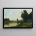 Oise-joen rannasta - Charles François Daubigny — kehystetty taideteos seinällä