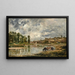 Loire-joen rannoilta Nantesin lähellä - Charles François Daubigny — kehystetty taideteos seinällä