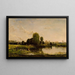 Rivimaalauksen siipikarjasta - Charles François Daubigny — kehystetty taideteos seinällä