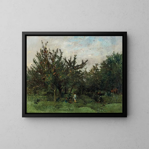 Un verger - Charles François Daubigny — kehystetty taideteos seinällä
