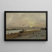 Étappes-maalaus - Charles François Daubigny — kehystetty taideteos seinällä