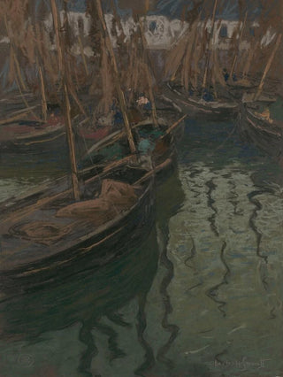 Charles Fromuth - A Dock HarmonyFishing Boats.webp