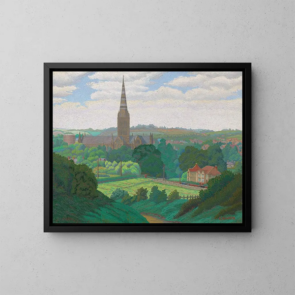 Salisbury - Charles Ginner — kehystetty taideteos seinällä