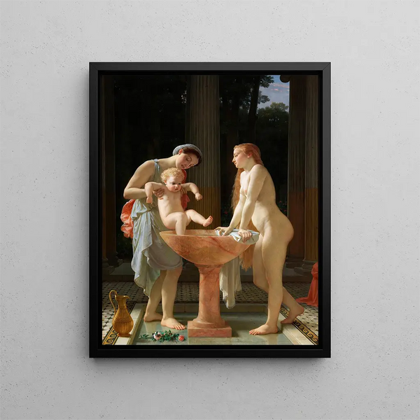 Le bain - Charles Gleyre — kehystetty taideteos seinällä