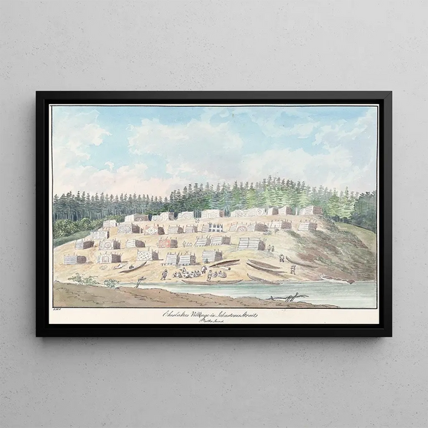 Charles Hamilton Smith - Cheslakees Village in Johnstones Straits.webp
