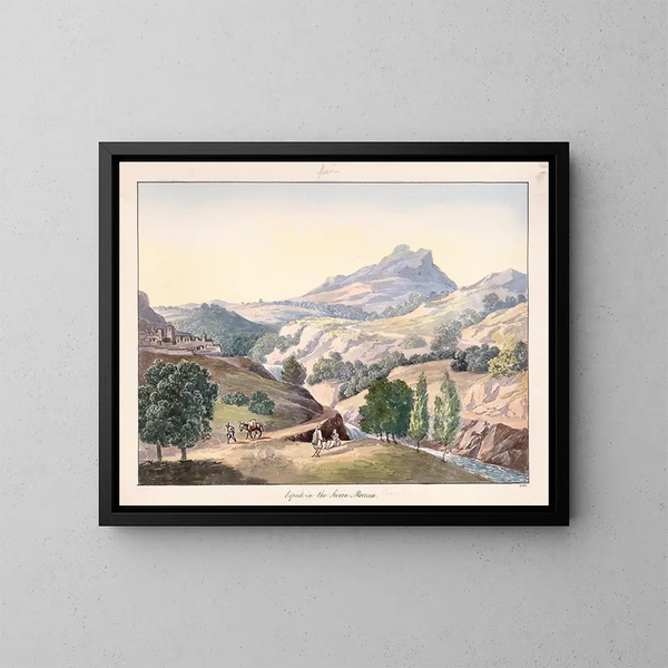 Espiel Sierra Morenassa - Charles Hamilton Smith — kehystetty taideteos seinällä