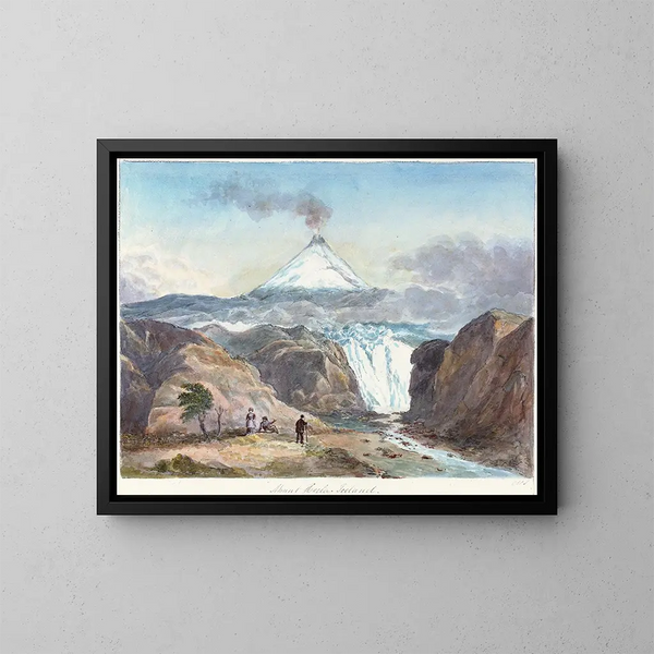 Mont Hecla, Islanti - Charles Hamilton Smith — kehystetty taideteos seinällä