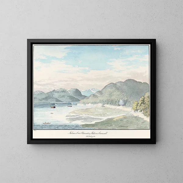 Salmon Cove -observatorio, Inlet, Nouvelle-Cornouailles - Charles Hamilton Smith — kehystetty taideteos seinällä