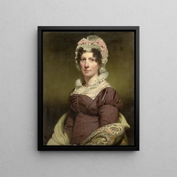 Portrait d'une femme - Charles Howard Hodges — kehystetty taideteos seinällä
