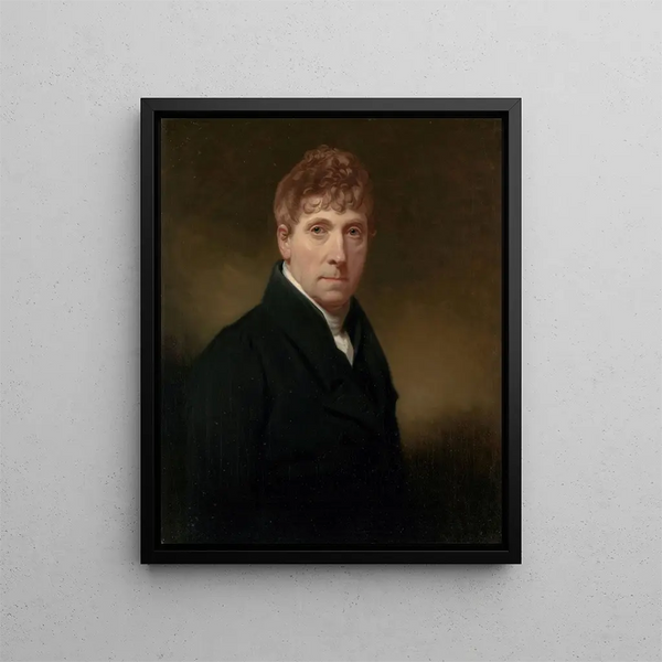 Autoportrait - Charles Howard Hodges — kehystetty taideteos seinällä
