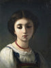 Portrait d'une jeune fille italienne - Charles Landelle — näkymä teoksesta