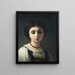 Portrait d'une jeune fille italienne - Charles Landelle — kehystetty taideteos seinällä