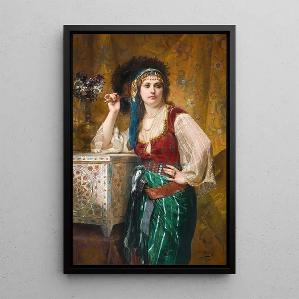 Maalauksen jäljennös Odalisque - Charles Louis Müller
