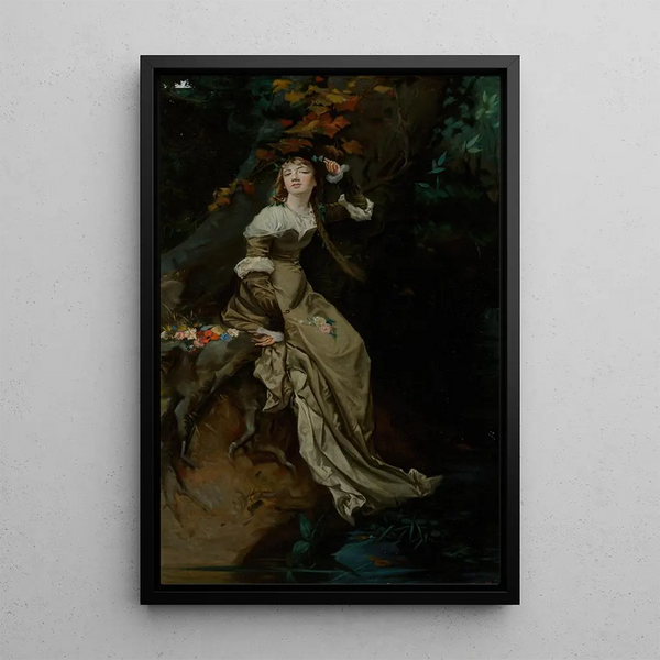 Maalauksen jäljennös Ophélie-maalaus - Charles Louis Müller