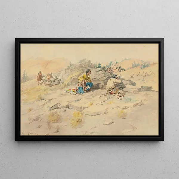 Charles Marion Russell - Indians Stalking Elk.webp