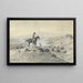 Chef de piste - Charles Marion Russell — kehystetty taideteos seinällä