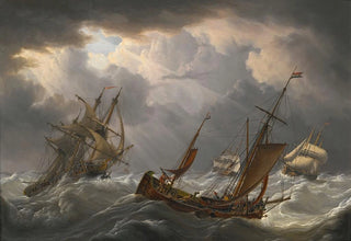 Charles Martin Powell - Shipping in a storm.webp