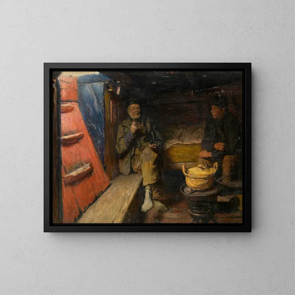 Saloon - Charles Mertens — kehystetty taideteos seinällä