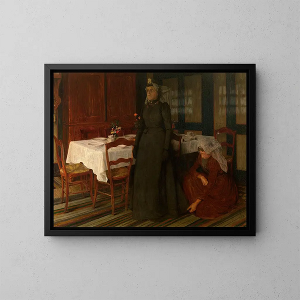 La robe de mariée - Charles Mertens — kehystetty taideteos seinällä