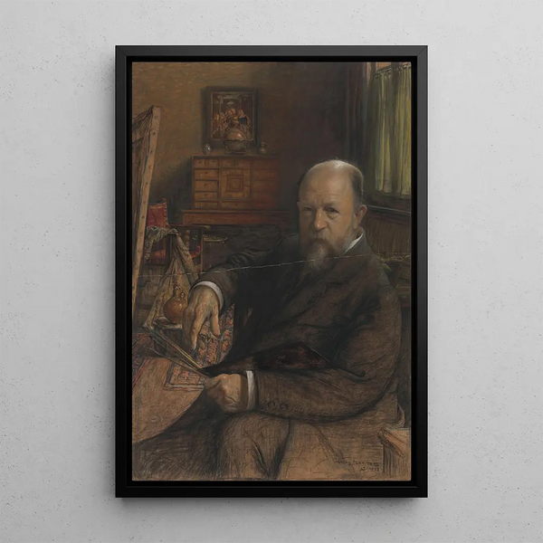 Maalauksen jäljennös Maalari Frans Van Leemputten - Charles Mertens