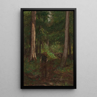 Charles Stanley Reinhart - Figure on a Forest Pathway.webp