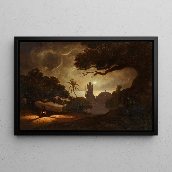Charles Thodore Frre - Mosque in the Moonlight.webp