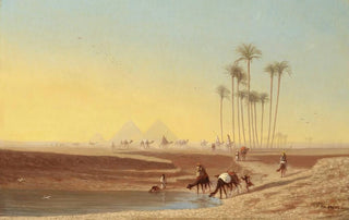 Charles Thodore Frre - Oasis Pres Des Pyramides.webp