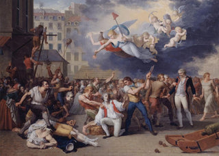 Charles Thvenin - Le marquis de Pelleport 17541807 tente en vain de sauver le major de la Bastille AntoineJrme de LosmeSalbray le 14 juillet 1789.webp