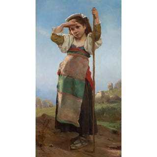 Nuori paimenmaalaus - Charles Victor Thirion — näkymä teoksesta