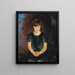 Portrait d'une petite fille - Charles Webster Hawthorne — kehystetty taideteos seinällä