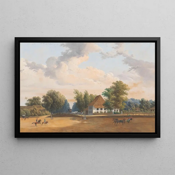 Charles William Meredith van de Velde - Gezicht te Rijswijk Batavia.webp