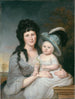 Mme John Nicholson Hannah Duncan ja John Nicholson Jr - Charles Willson Peale — näkymä teoksesta