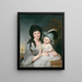 Mme John Nicholson Hannah Duncan ja John Nicholson Jr - Charles Willson Peale — kehystetty taideteos seinällä