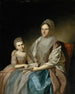 Mme Samuel Mifflin ja hänen pikkusiskonsa Rebecca Mifflin Francis - Charles Willson Peale — näkymä teoksesta