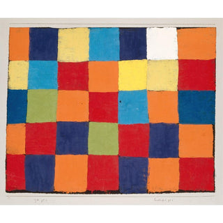 Charte de couleurs Qu 1 - Paul Klee | Reproduction Tableau Décoration murale affiche copie