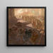 Chasser les marchands du temple - Gaetano Previati — kehystetty taideteos seinällä