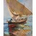 Maalauksen jäljennös Chemin de la pêche, Valence - Joaquín Sorolla