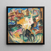 Hevoset - Alice Bailly — kehystetty taideteos seinällä